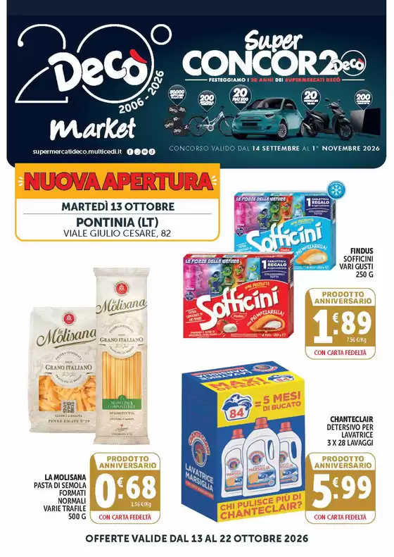 Volantino Decò | Nuova apertura | 2026-10-13T00:00:00.000Z - 2026-10-22T00:00:00.000Z