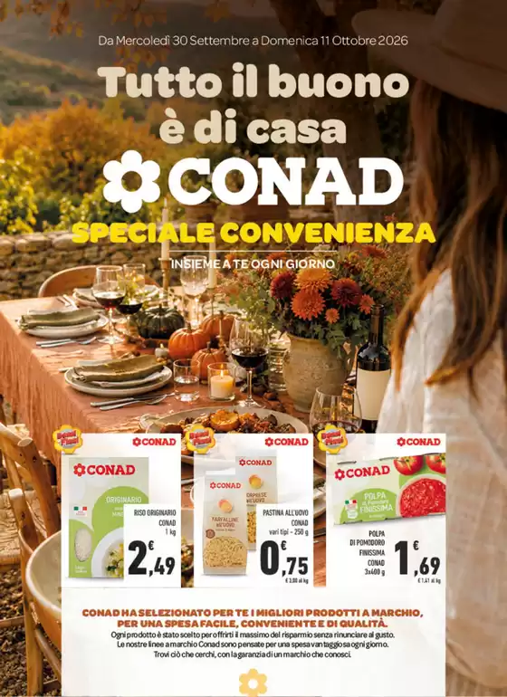 Volantino Conad Superstore a Tarano | Tutto il buono è di casa | 2026-09-30T00:00:00.000Z - 2026-10-11T00:00:00.000Z