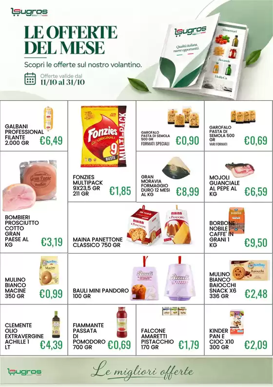 Volantino SuGros | Le offerte del mese | 2026-10-11T00:00:00.000Z - 2026-10-31T00:00:00.000Z
