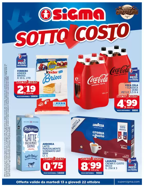 Volantino Sigma a Trapani | Sottocosto | 2026-10-13T00:00:00.000Z - 2026-10-22T00:00:00.000Z