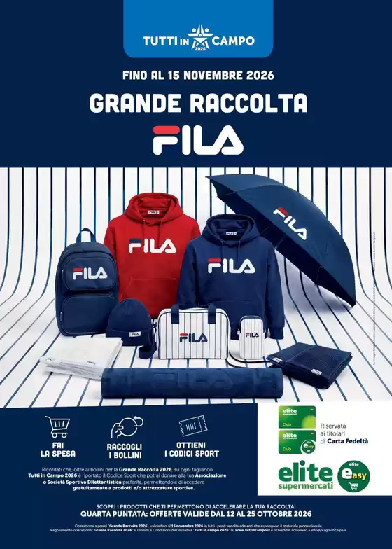 Volantino Elite a Fiavè | Grande raccolta | 2026-10-12T00:00:00.000Z - 2026-10-25T00:00:00.000Z