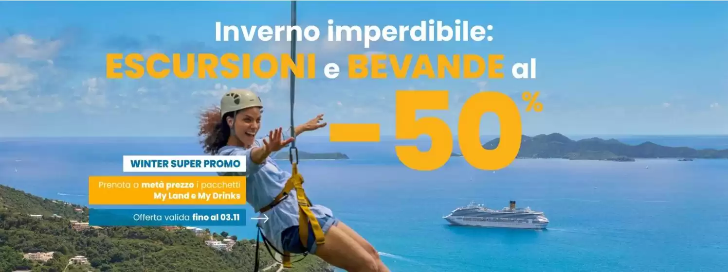 Volantino Costa Crociere a Porto Cesareo | Inverno imperdibile | 2026-10-10T00:00:00.000Z - 2026-11-03T00:00:00.000Z