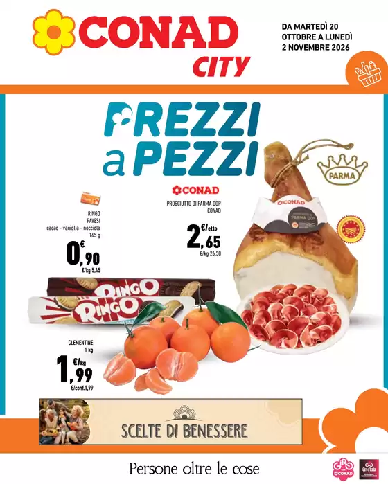 Volantino Conad City a Spormaggiore | Prezzi a Pezzi da Conad City | 2026-10-20T00:00:00.000Z - 2026-11-02T00:00:00.000Z
