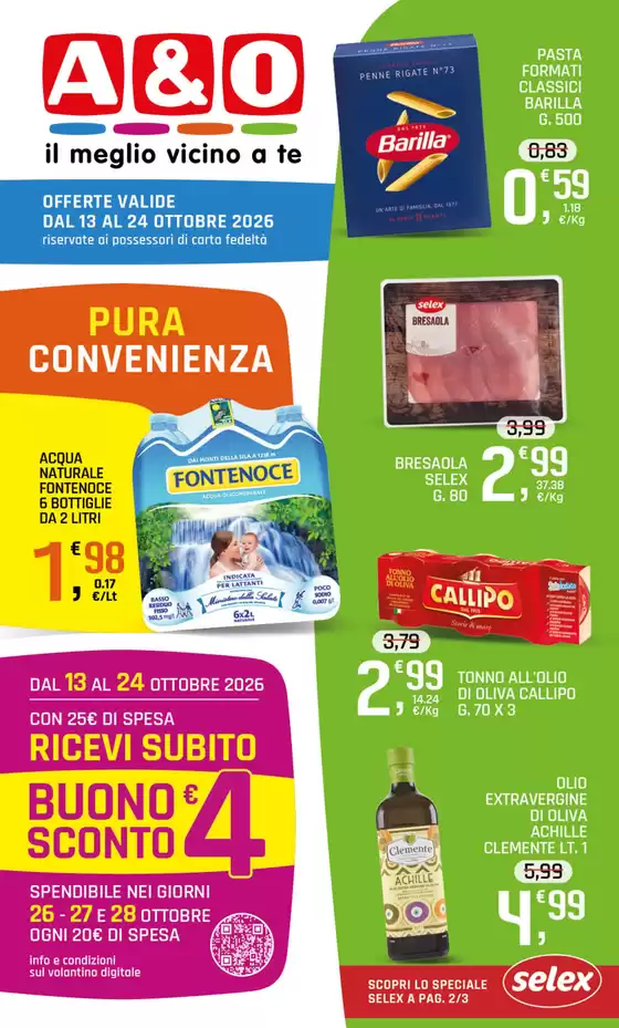 Volantino A&O a Fiavè | Pura convenienza | 2026-10-13T00:00:00.000Z - 2026-10-24T00:00:00.000Z