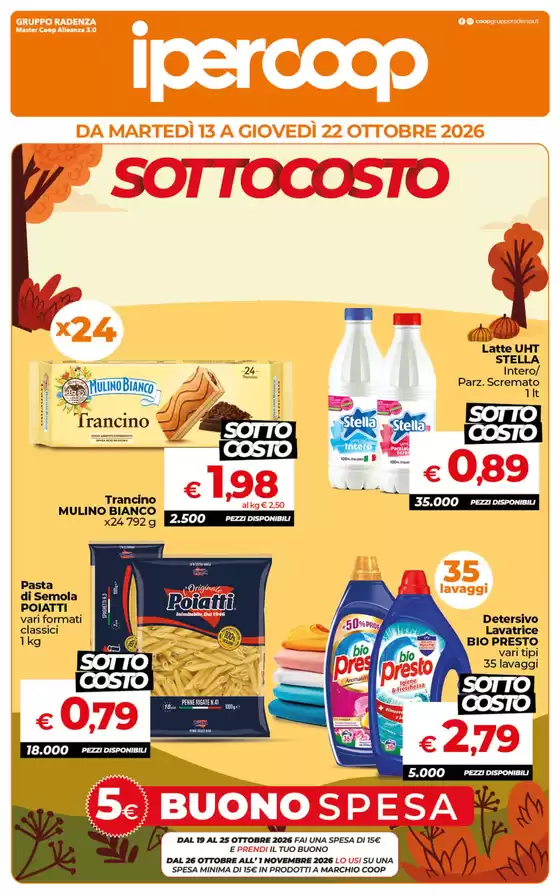 Volantino Ipercoop | Sottocosto | 2026-10-13T00:00:00.000Z - 2026-10-22T00:00:00.000Z