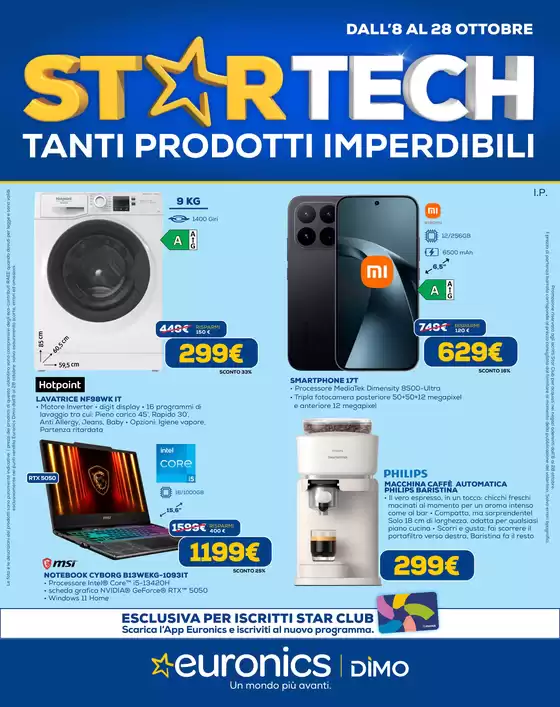 Volantino Euronics a Rose | Star Tech | 2026-10-08T00:00:00.000Z - 2026-10-28T00:00:00.000Z