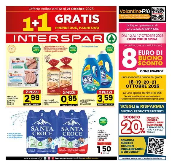 Volantino Interspar a Ficarazzi | 1+1 gratis | 2026-10-12T00:00:00.000Z - 2026-10-21T00:00:00.000Z