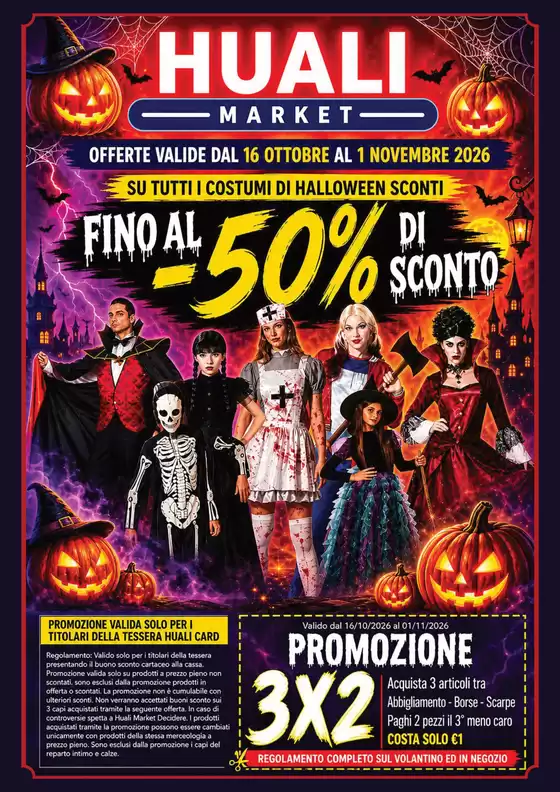 Volantino Huali Market | Fino al -50% di sconto | 2026-10-16T00:00:00.000Z - 2026-11-01T00:00:00.000Z