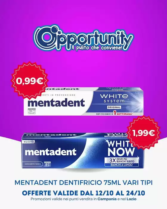Volantino Opportunity Shop | Offerte valide dal 12/10 al 24/10 | 2026-10-12T00:00:00.000Z - 2026-10-24T00:00:00.000Z
