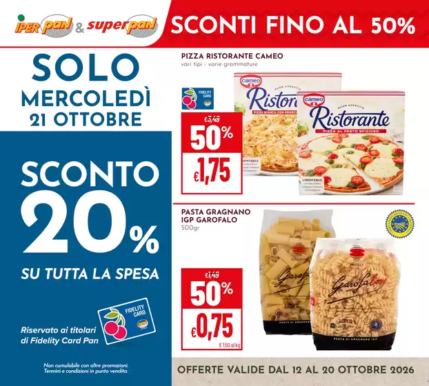 Volantino Iperpan a Avellino | Sconti fino al 50% | 2026-10-12T00:00:00.000Z - 2026-10-20T00:00:00.000Z
