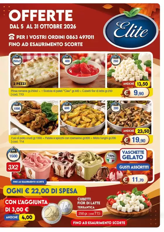 Volantino Elite Surgelati a Capriglia Irpina | Offerte | 2026-10-12T00:00:00.000Z - 2026-10-31T00:00:00.000Z