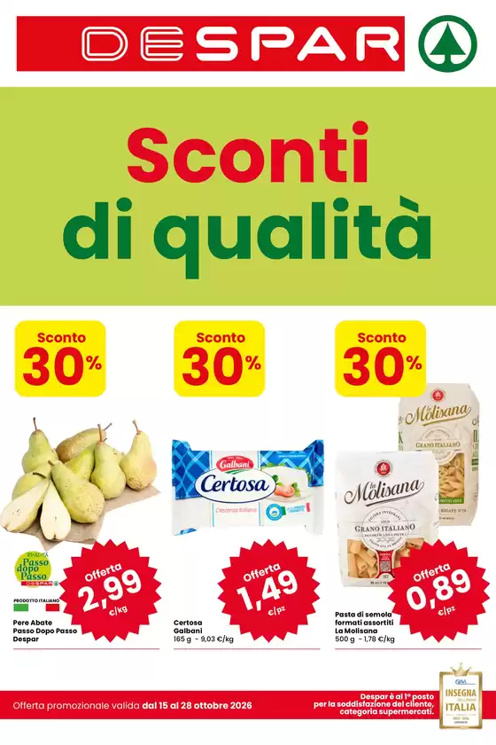 Volantino Despar a Gorizia | SOTTOCOSTO | 2026-10-15T00:00:00.000Z - 2026-10-28T00:00:00.000Z