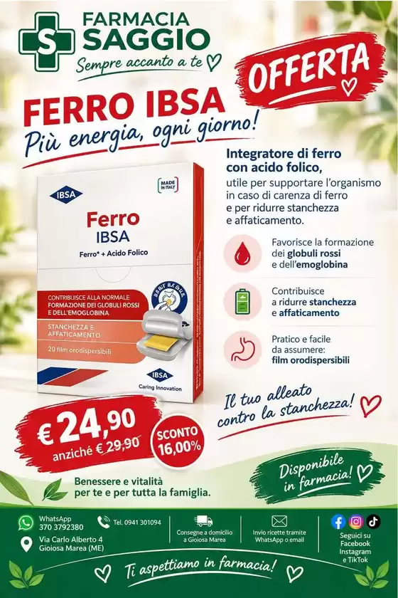 Volantino Farmacia Saggio a Palermo | Offerte | 2026-10-13T00:00:00.000Z - 2026-10-18T00:00:00.000Z
