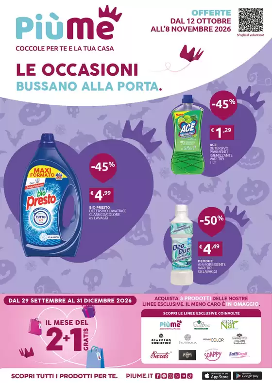 Volantino PiùMe | Le occasioni bussano alla porta | 2026-09-29T00:00:00.000Z - 2026-12-31T00:00:00.000Z