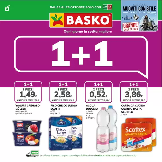 Volantino Basko a Acerenza | Promo 1+1 | 2026-10-13T00:00:00.000Z - 2026-10-26T00:00:00.000Z