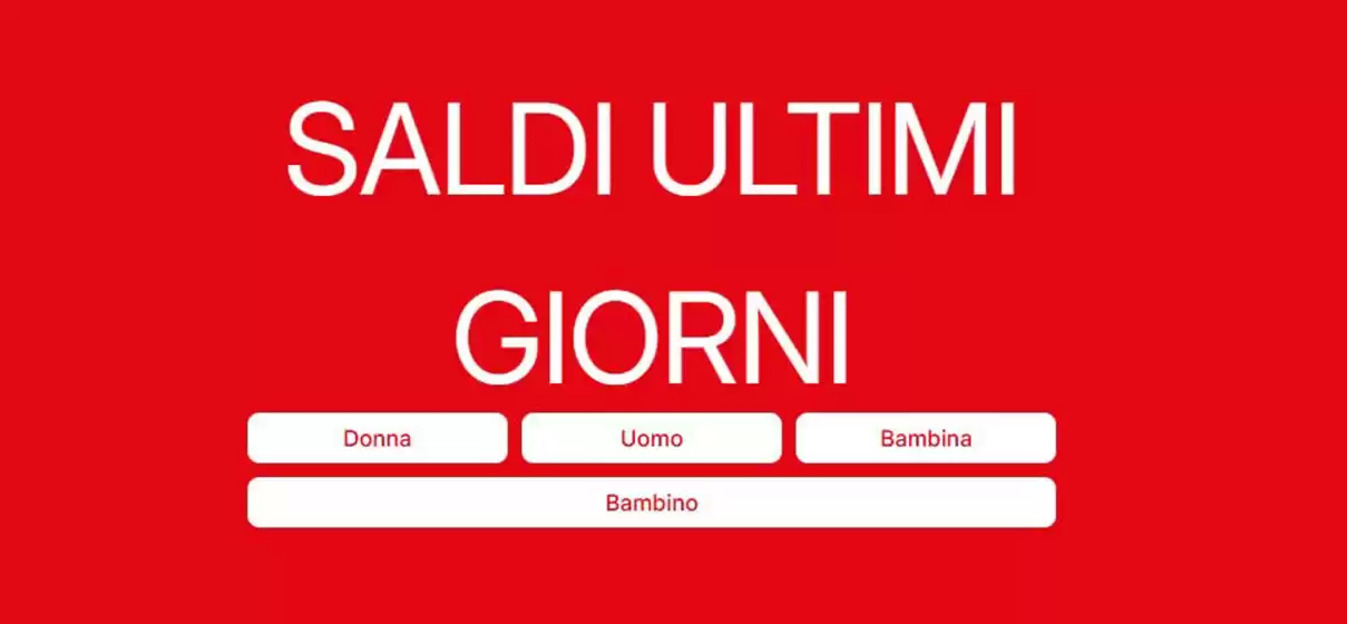 Volantino Terranova a Levada | Saldi ultimi giorni | 2026-10-13T00:00:00.000Z - 2026-10-16T00:00:00.000Z