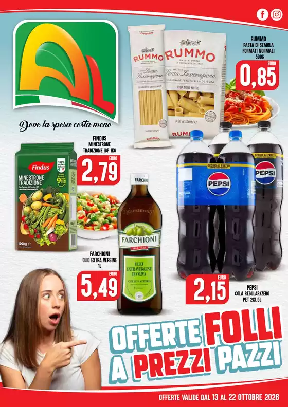 Volantino Al Discount | OFFERTE FOLLI A PREZZI PAZZI | 2026-10-13T00:00:00.000Z - 2026-10-22T00:00:00.000Z