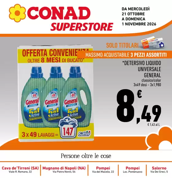 Volantino Conad Superstore a Avella | Extra Convenienza | 2026-10-21T00:00:00.000Z - 2026-11-01T00:00:00.000Z