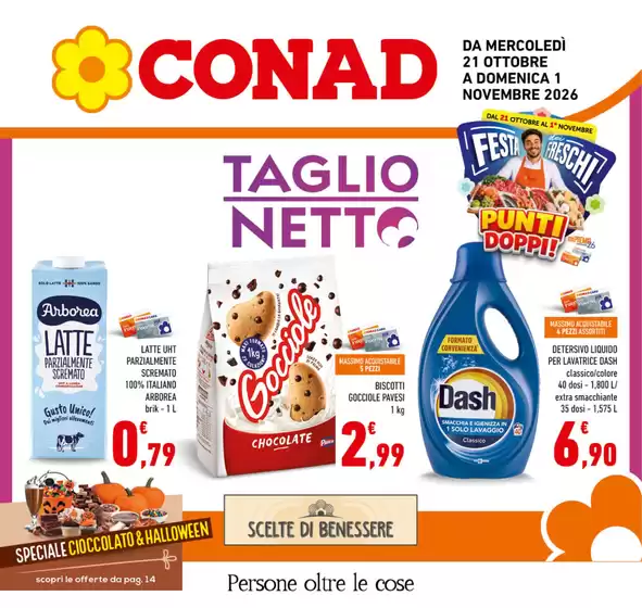 Volantino Conad a Frosinone | Taglio Netto | 2026-10-21T00:00:00.000Z - 2026-11-01T00:00:00.000Z