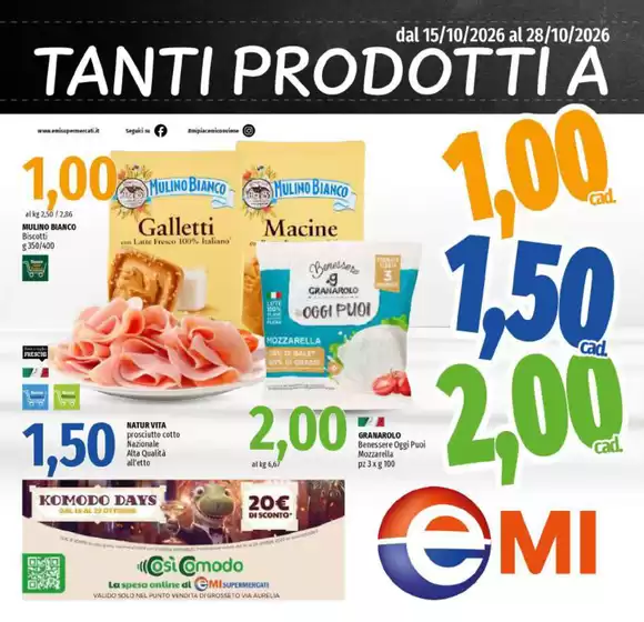 Volantino Emi a Grosseto | Tanti prodotti a... | 2026-10-15T00:00:00.000Z - 2026-10-28T00:00:00.000Z