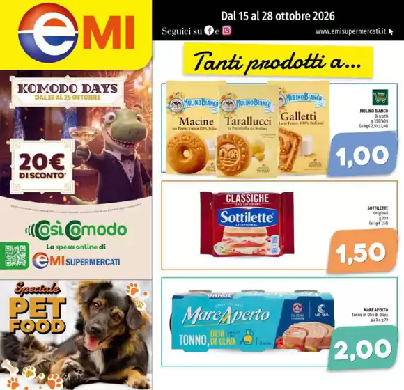 Volantino Emi a Assisi | Tanti prodotti a... | 2026-10-15T00:00:00.000Z - 2026-10-28T00:00:00.000Z