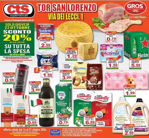 Volantino CTS Supermercati | Offerte | 2026-10-14T00:00:00.000Z - 2026-10-21T00:00:00.000Z