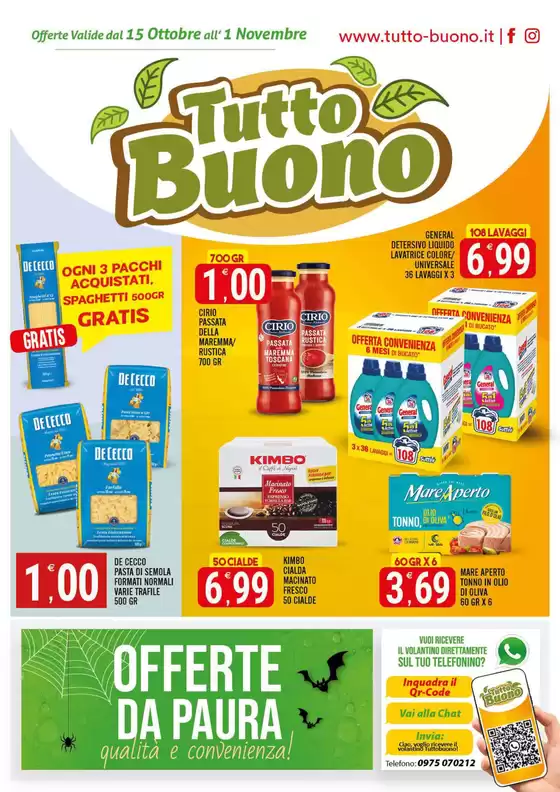 Volantino Tutto Buono | Offerte da paura qualita e convenienza! | 2026-10-15T00:00:00.000Z - 2026-11-01T00:00:00.000Z