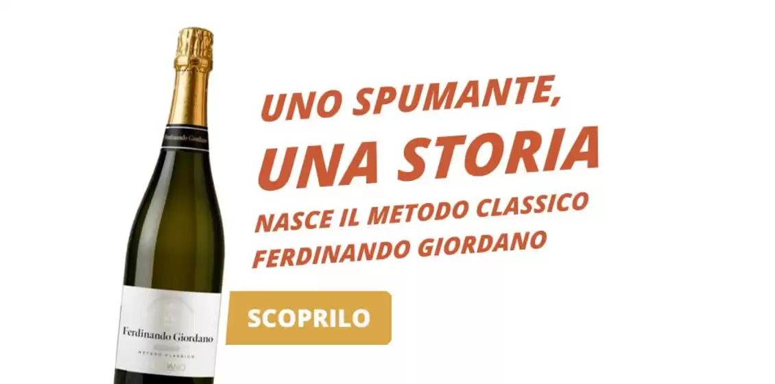 Volantino Giordano Vini | Uno spumante,una storia | 2026-10-14T00:00:00.000Z - 2026-10-20T00:00:00.000Z