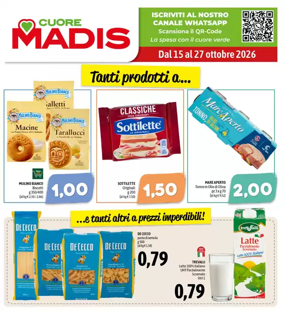 Volantino Madis a Corridonia | Tanti prodotti a... | 2026-10-15T00:00:00.000Z - 2026-10-27T00:00:00.000Z