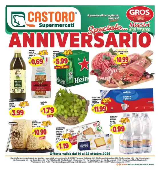 Volantino Il Castoro | Speciale anniversario | 2026-10-14T00:00:00.000Z - 2026-10-22T00:00:00.000Z