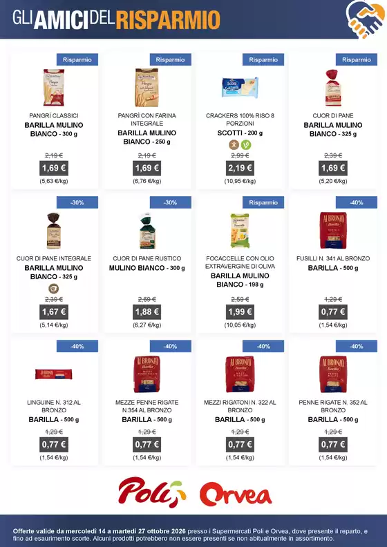 Volantino Poli a Arco | Offerte valide da mercoledì 14 a martedì 27 ottobre 2026 | 2026-10-14T00:00:00.000Z - 2026-10-27T00:00:00.000Z