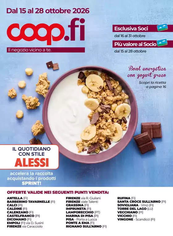 Volantino Coop | Dal 15 al 28 ottobre 2026 | 2026-10-15T00:00:00.000Z - 2026-10-28T00:00:00.000Z