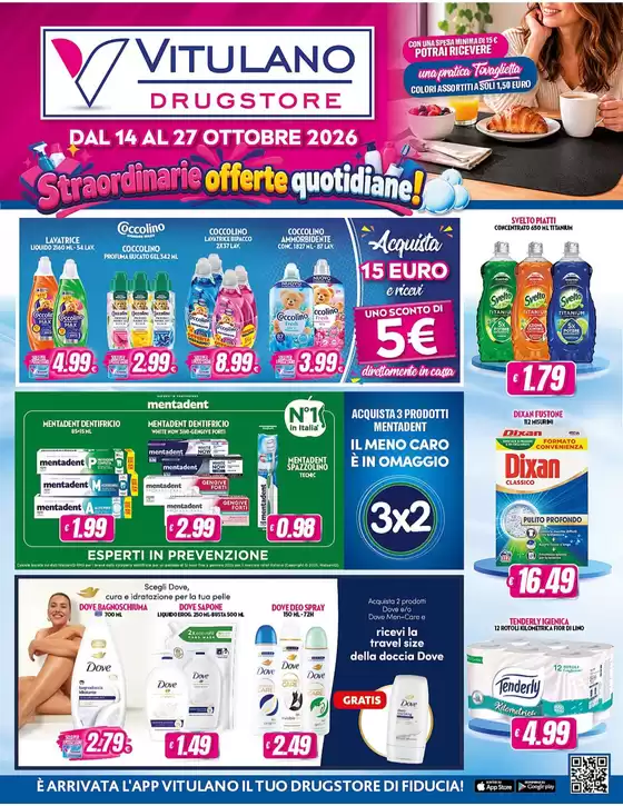 Volantino Vitulano Drugstore a Acerra | Straordinarie offerte quotidiane! | 2026-10-14T00:00:00.000Z - 2026-10-27T00:00:00.000Z
