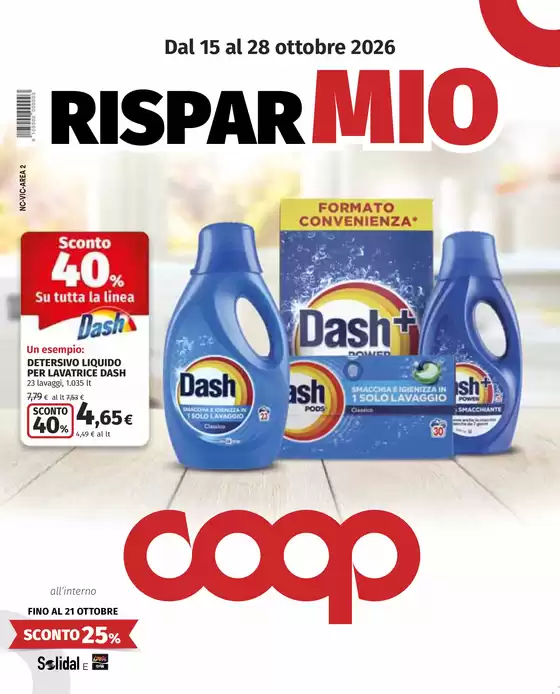 Volantino Coop a Pasturo | Sconti 30% 40% 50% | 2026-10-15T00:00:00.000Z - 2026-10-28T00:00:00.000Z