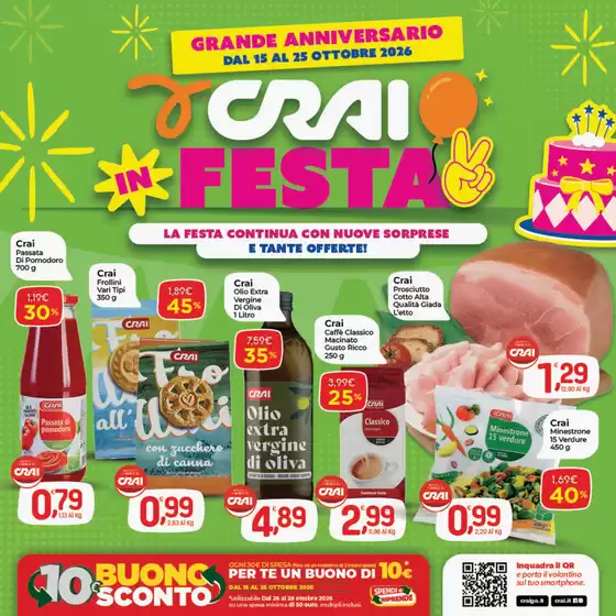 Volantino Crai a Borgo Valbelluna | Crai in Festa | 2026-10-15T00:00:00.000Z - 2026-10-25T00:00:00.000Z