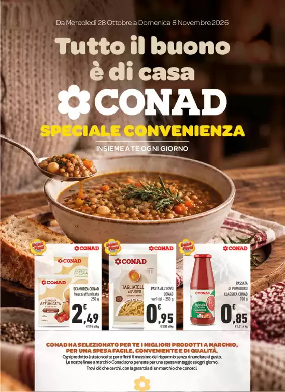 Volantino Conad City a Gubbio | Tutto il buono è di casa | 2026-10-28T00:00:00.000Z - 2026-11-08T00:00:00.000Z