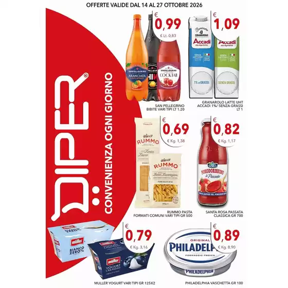 Volantino Diper Spesa a Misilmeri | Offerte valide dal 14 al 27 ottobre 2026 | 2026-10-14T00:00:00.000Z - 2026-10-27T00:00:00.000Z