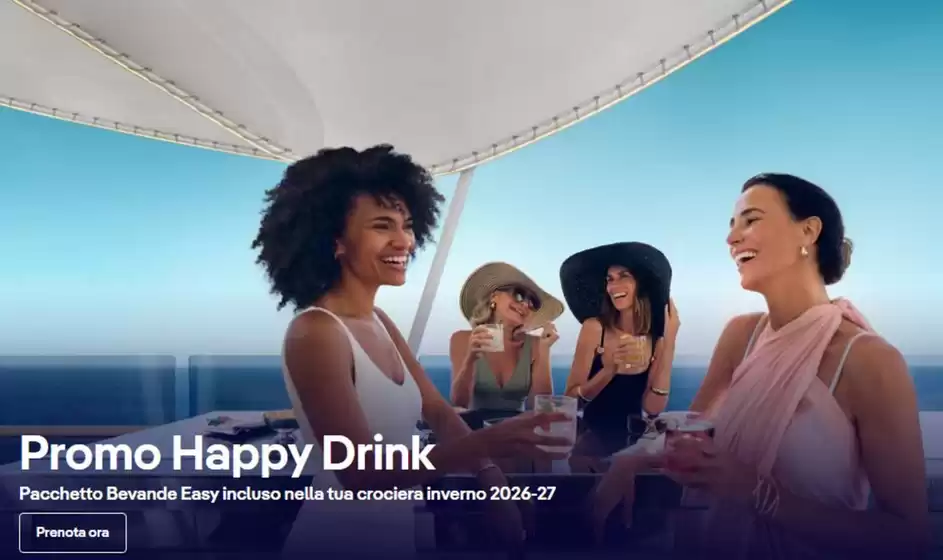 Volantino MSC Crociere a Mascali | Promo happy drink | 2026-10-14T00:00:00.000Z - 2027-03-22T00:00:00.000Z