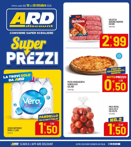 Volantino ARD Discount | Super prezzi | 2026-10-19T00:00:00.000Z - 2026-10-28T00:00:00.000Z