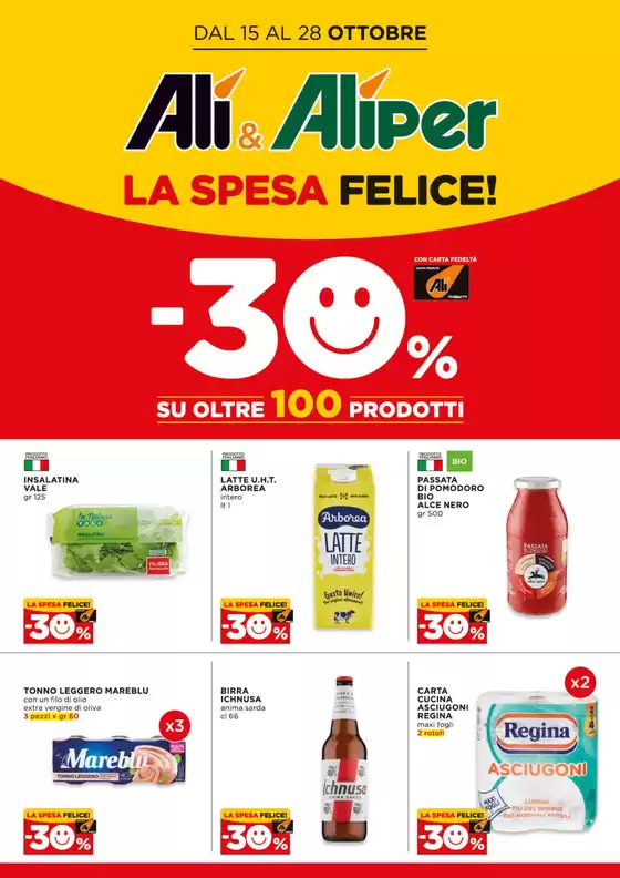 Volantino Alì e Alìper | Spesa Felice | 2026-10-15T00:00:00.000Z - 2026-10-28T00:00:00.000Z