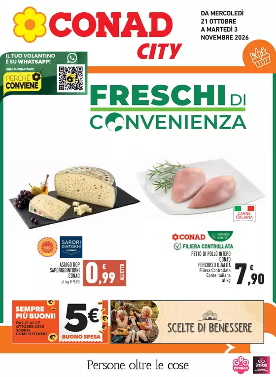 Volantino Conad City | FRESCHI DI CONVENIENZA CITY LAZIO | 2026-10-21T00:00:00.000Z - 2026-11-03T00:00:00.000Z