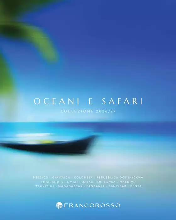 Volantino Francorosso a Moricone | Oceani e safari | 2026-01-01T00:00:00.000Z - 2027-12-31T00:00:00.000Z