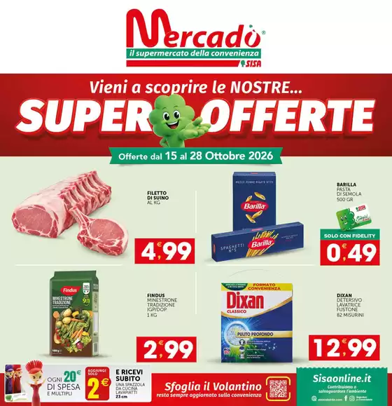 Volantino Mercadò | Super offerte | 2026-10-15T00:00:00.000Z - 2026-10-28T00:00:00.000Z