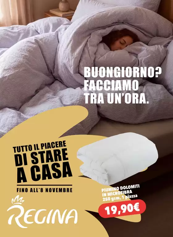 Volantino Regina Grandi Magazzini a San Michele al Tagliamento | Fino all' 8 novembre | 2026-10-15T00:00:00.000Z - 2026-11-08T00:00:00.000Z
