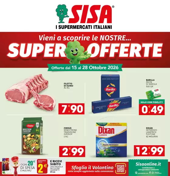 Volantino Sisa | Super offerte | 2026-10-15T00:00:00.000Z - 2026-10-28T00:00:00.000Z