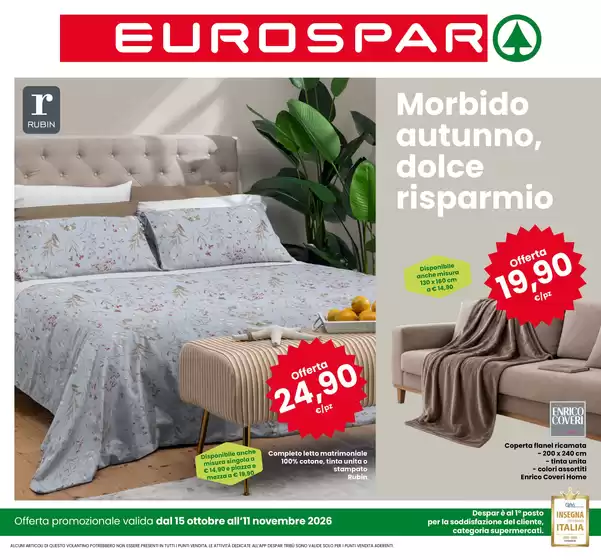 Volantino Eurospar a Camisano Vicentino | OFFERTE | 2026-10-15T00:00:00.000Z - 2026-11-11T00:00:00.000Z