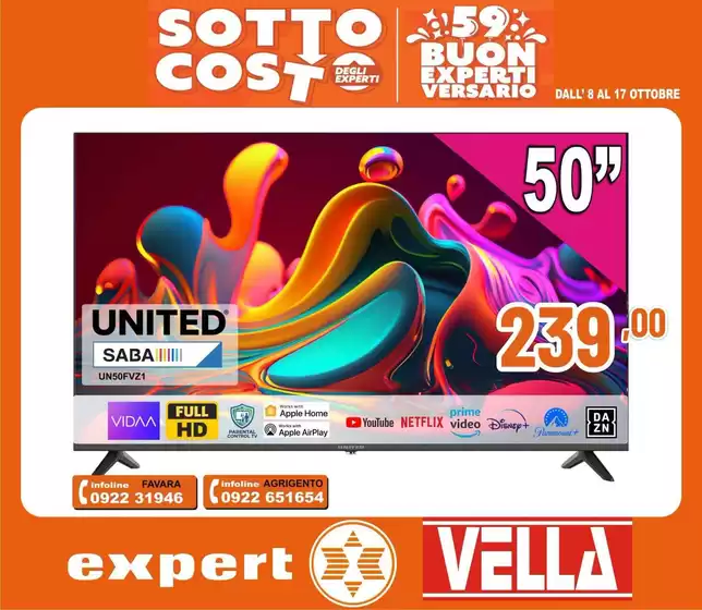 Volantino Vella Elettrodomestici a Montefalcone Appennino | Sottocosto | 2026-10-08T00:00:00.000Z - 2026-10-17T00:00:00.000Z