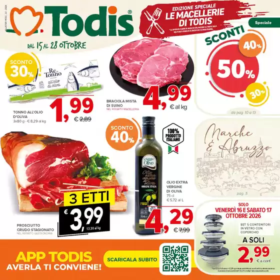 Volantino Todis a Tivoli | Sconti 30%40%50% | 2026-10-15T00:00:00.000Z - 2026-10-28T00:00:00.000Z