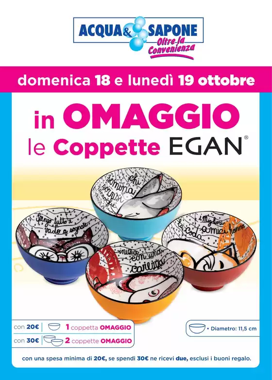 Volantino Acqua & Sapone a Olivetta San Michele | In omaggio le coppette egan | 2026-10-18T00:00:00.000Z - 2026-10-19T00:00:00.000Z