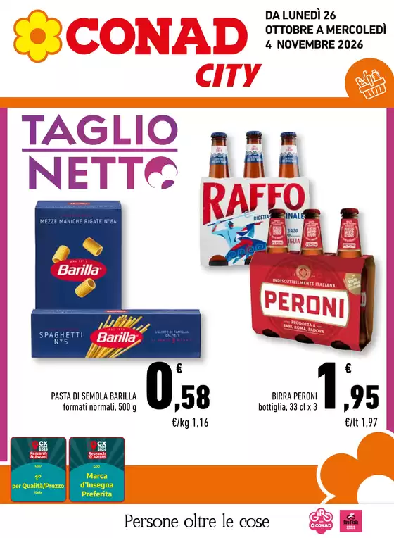 Volantino Conad City a Colliano | TAGLIO NETTO | 2026-10-26T00:00:00.000Z - 2026-11-04T00:00:00.000Z